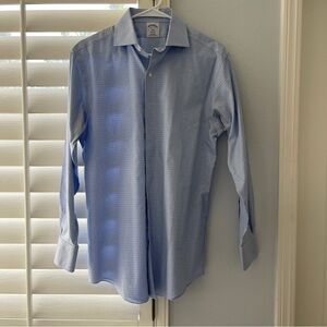 Brooks Brothers Men’s Regent 15.5 2/3 Blue Non-Iron Dress Shirt 100% Cotton